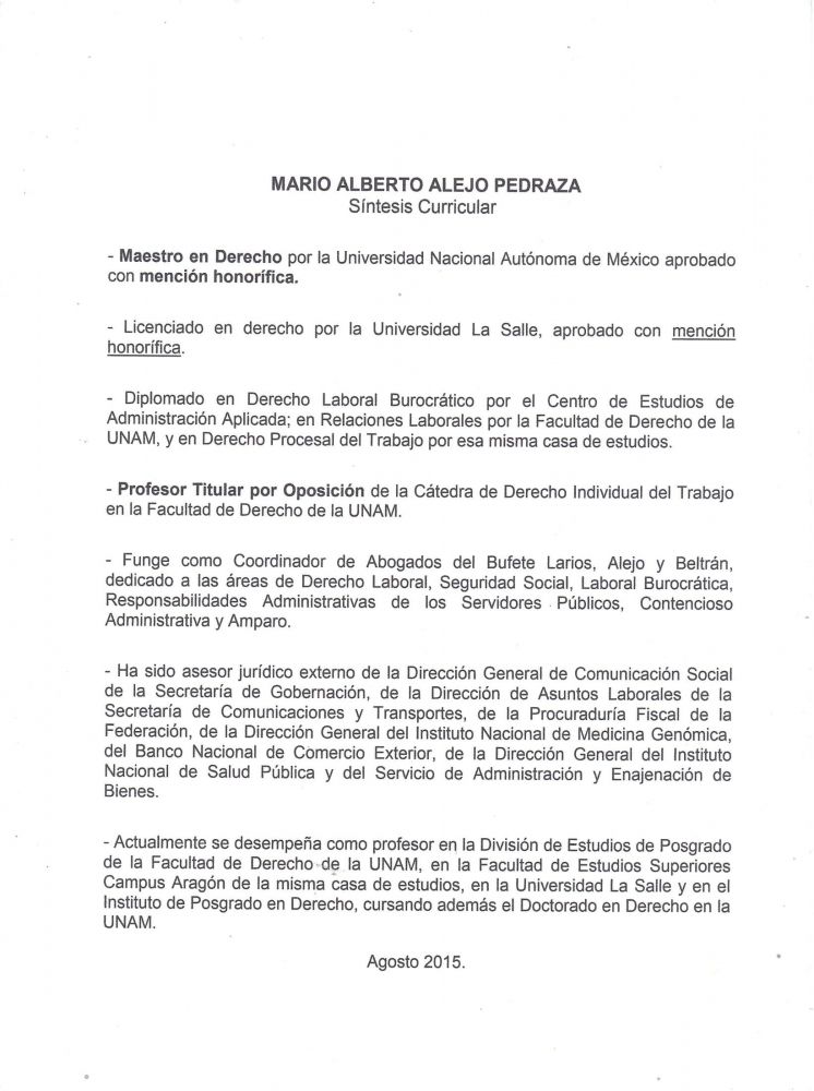 MARIO ALBERTO ALEJO PEDRAZA